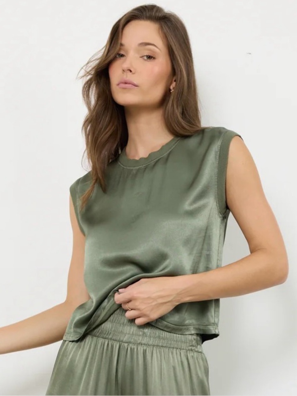 LAmade City Nights Satin Muscle Tee